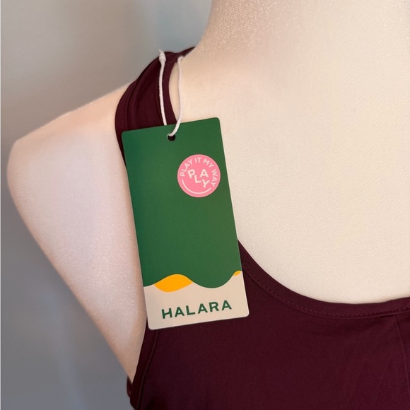 HALARA Burgundy High Low Midi Dress - Picture 6 of 7